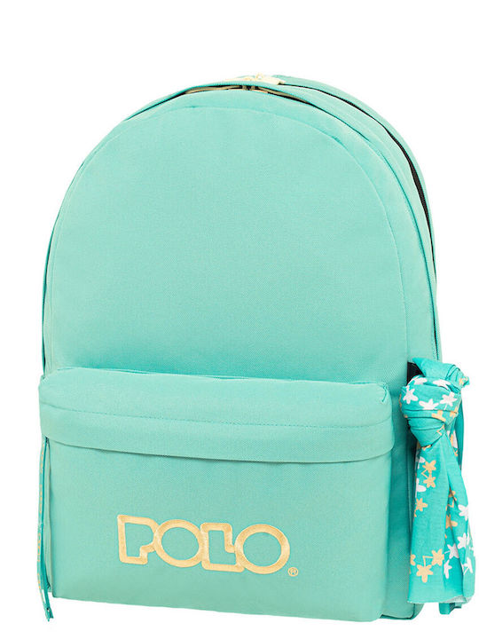 Original Double Scarf Primary School Backpack in Turquoise color M31 x W22 x H41cm 9-01-235-5870 2024