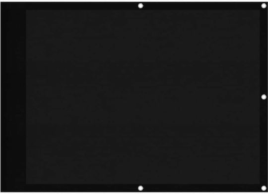 vidaXL Сенчеста преграда Черен С парчета & с PU покритие 0.75x7m