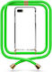 Phoneclub Neon Back Cover cu Curea Transparent (iPhone SE 2020)
