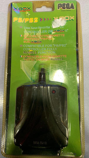 Pega Controller Adapter for Xbox / PS2 Black