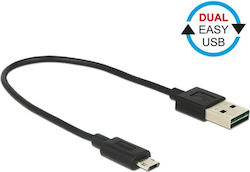 DeLock Мъжки 84804 Редовна USB 2.0 към Микро USB 0.2м Черен
