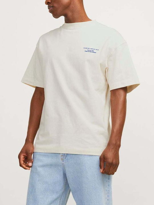 Jack & Jones Men's Short Sleeve T-shirt Buttercream