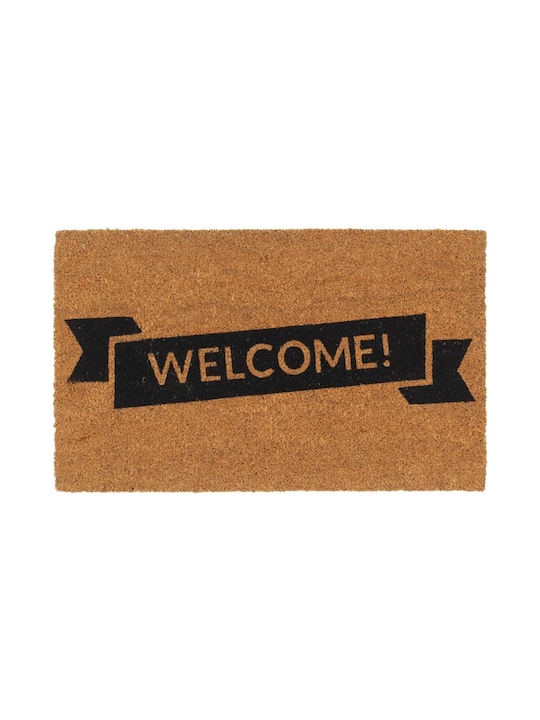 vidaXL Entrance Mat made of Coir with Anti-slip Backing Brown 45x75cm