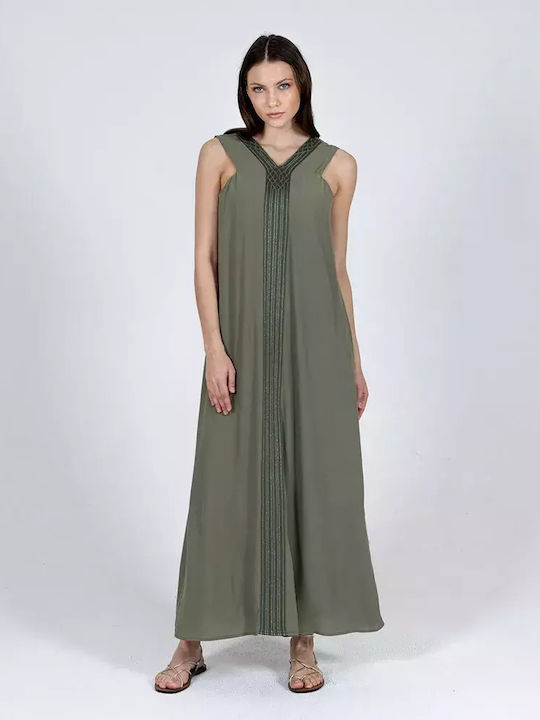 Aggel Maxi Dress Khaki