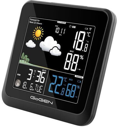 GoGEN Wireless Stație meteorologică Digital De masă Negru