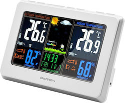 GoGEN Drahtlos Wetterstation Digital Tischplatte Weiß
