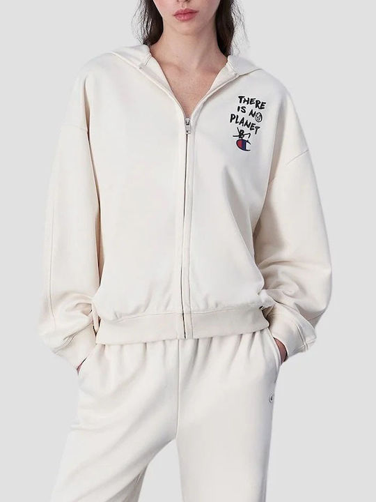 Champion Jachetă Hanorac pentru Femei Cu glugă White