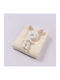 Evita Baby Blanket Nursery Swaddling Blanket Knitted Beige Light Pink 90x95cm