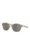 Oakley Latch Men's Sunglasses with Beige Plastic Frame and Gray Lens