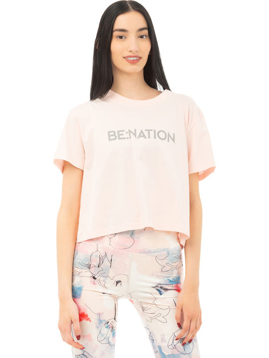 Be:nation Γυναικεία Crop Top Μπλούζα 05112403-8a