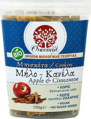 Οικοπάλ Biologice Biscuiți Măr și scorțișoară Fără Zahăr Vegan 1buc 170gr