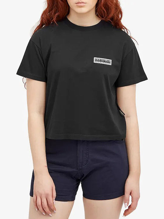 Np0a4hoe0411 Napapijri S-iaato Cr W Black 041 Women's Blouse Black