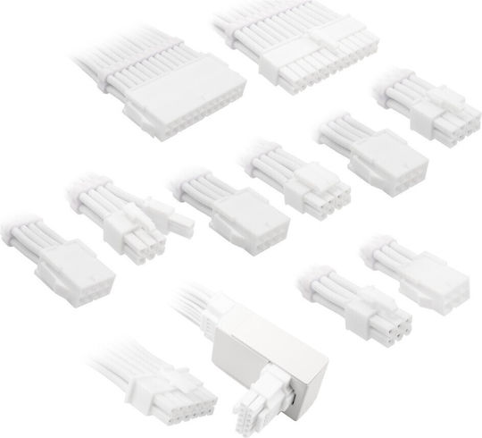 Kolink Psu Core Pro Braided Cable Extension Kit 12v-2x6 Typ 1 Brilliant White Corepro-ek-12vt1-wht