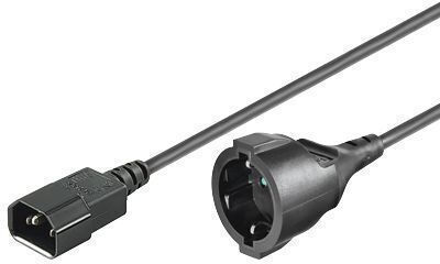 Microconnect IEC C14 / Schuko - IEC C14 / Schuko Cable 1m (PE130100)