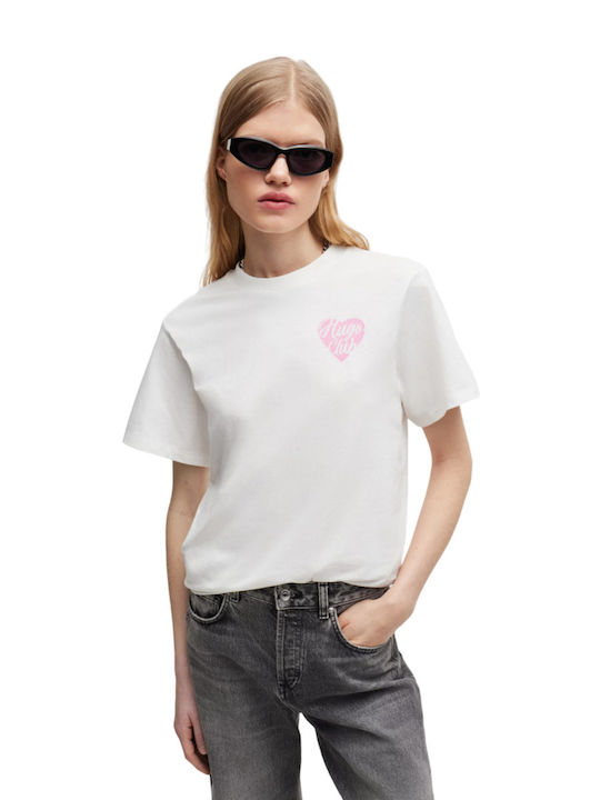 Women's T-shirt Hugo Vintage Tee_8 10257318 01 White 50514108-102