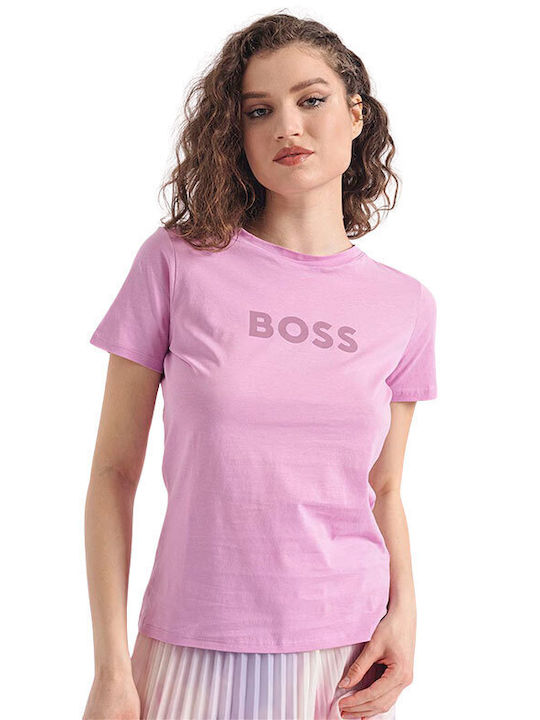 Boss Μπλούζα T-shirt Λιλά