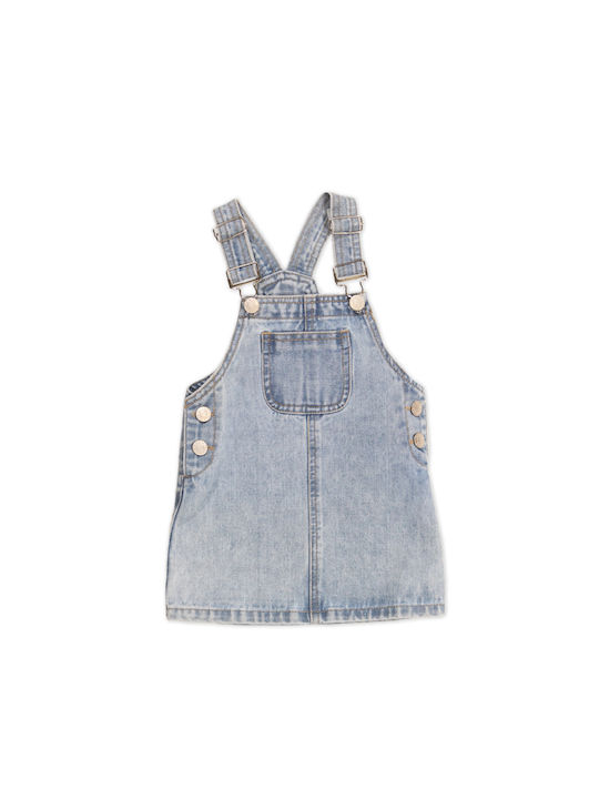 New College Kids Skirt Overalls Blue