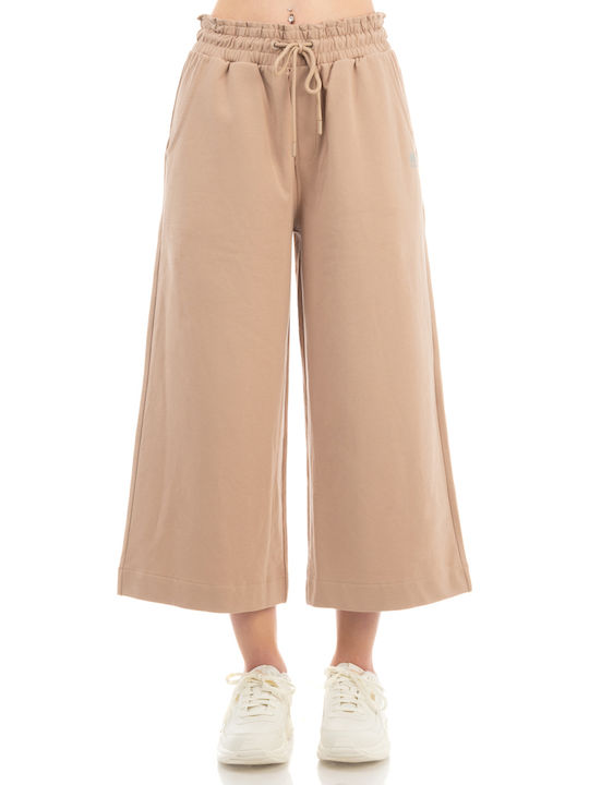 Women Co El Terry Cropped Wide Leg Pant 02112401-15b Women Co El Terry Cropped Wide Leg Pant 02112401-15b
