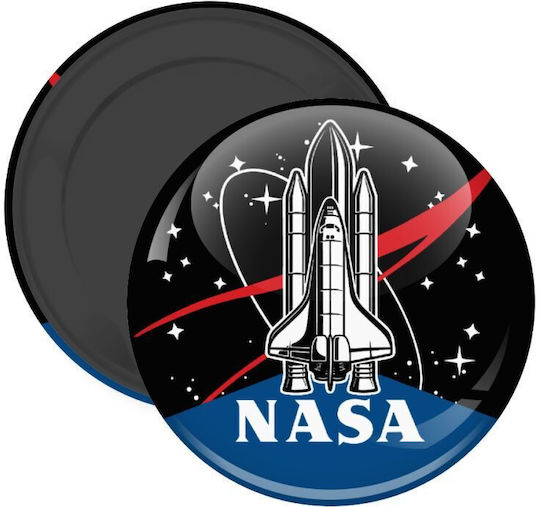Koupakoupa Nasa Badge Кръгли Магнитни сетове Метални 1pcs