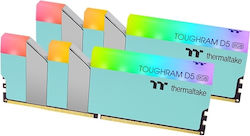 Thermaltake ToughRam RGB 32GB DDR5 RAM cu 2 module (2x16GB) și Viteză 5600 pentru Desktop