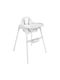 Kikka Boo Jammy Highchair 2 in 1 with Plastic Frame & Plastic Seat White