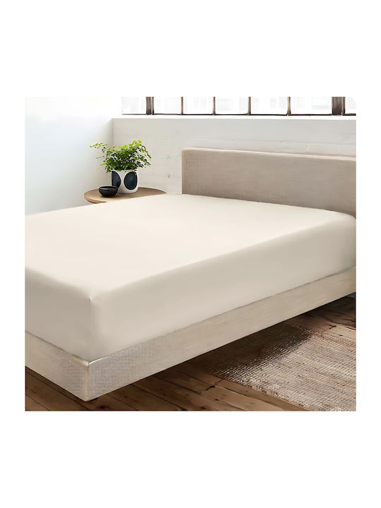 Bettlaken Super-Doppel 220x240cm Beige 1Stück