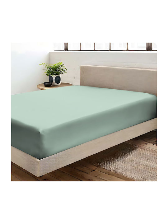 Σεντόνι Υπέρδιπλο 220x240εκ. Light Green