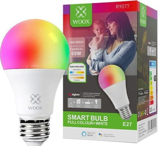 Woox Smart Λάμπα LED 10W για Ντουί E27 RGB 806lm