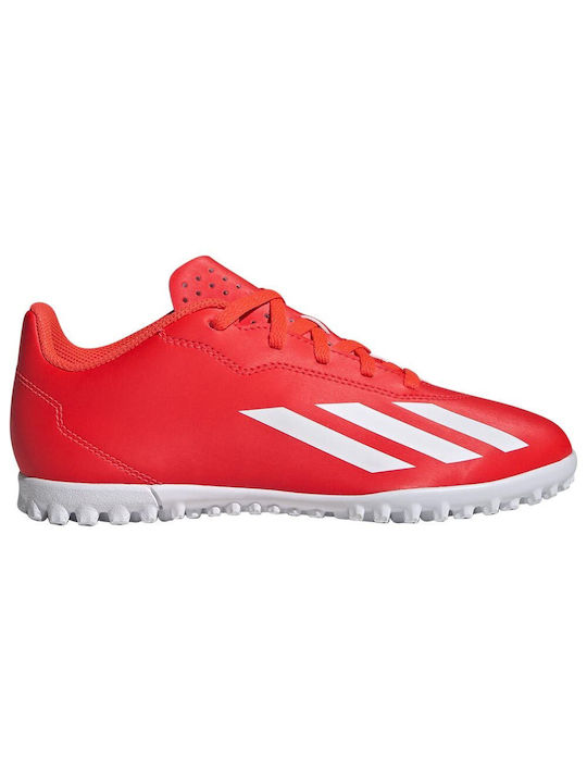 Adidas Παιδικά Ποδοσφαιρικά Παπούτσια με Σχάρα Κόκκινα