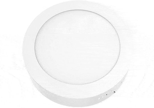 Aca Στρογγυλό LED Panel 12W με Φυσικό Λευκό Φως 4000K 16εκ.