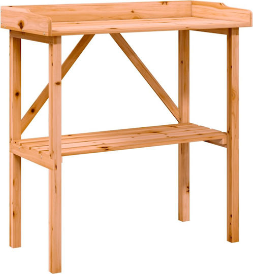 vidaXL Βάση Γλάστρας Ξύλινη Καφέ 78x38x82.5εκ.