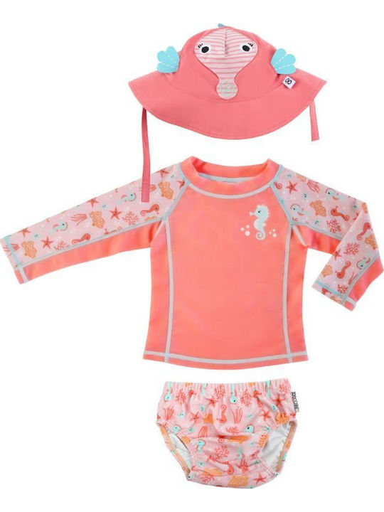 Zoocchini Kinder Badeanzug Bademoden-Set mit Hu...