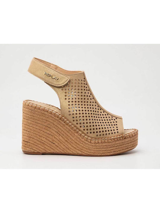 Replay Damen Tyne Wedges Gold