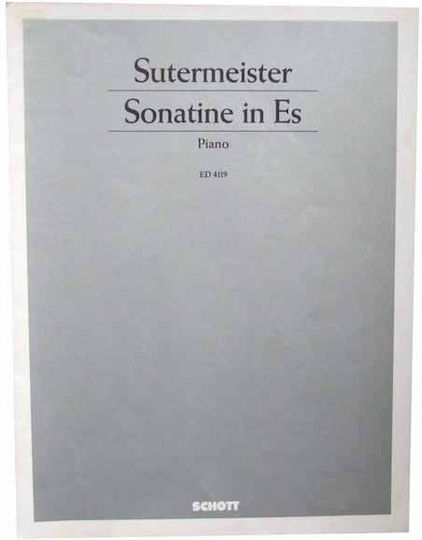 Schott Sutermeister - Sonatine In Es