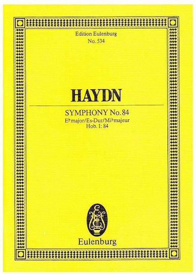Haydn Symphony Nr.84 In Eb Major Pocket Score
