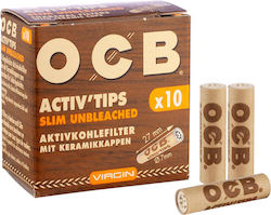 Filter Ocb Slim Unbleached 10 Activated Carbon 7mm Filter Ocb Slim Unbleached 10 Activated Carbon 7mm