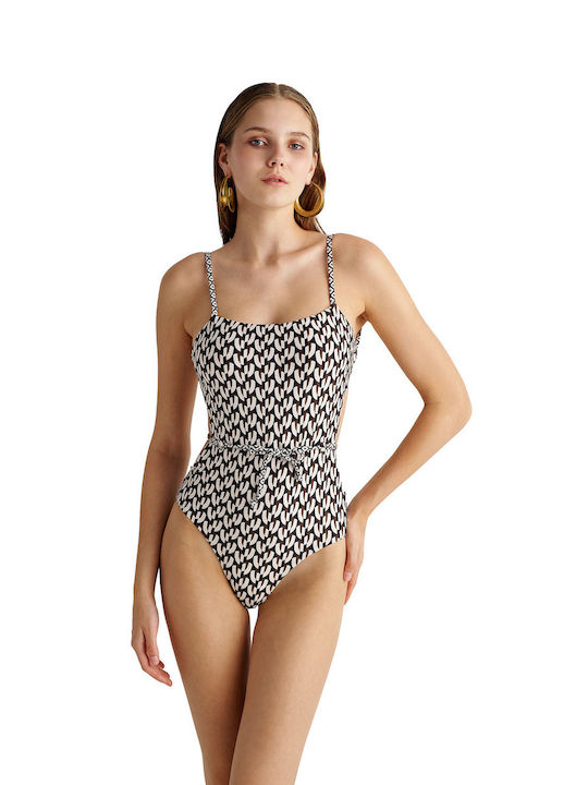 Blu4u Strapless One-Piece Swimsuit with Padding