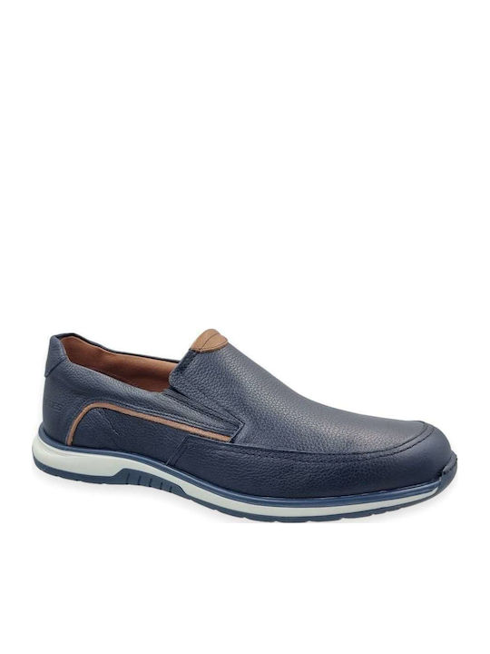 Softies Δερμάτινα Ανδρικά Casual Παπούτσια Μπλε