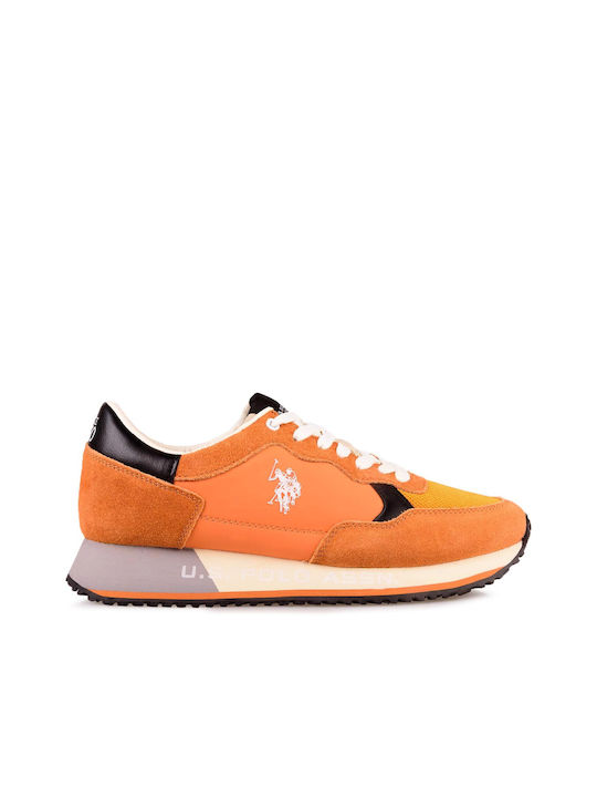 U.S. Polo Assn. Ανδρικά Sneakers Orange / Blk04
