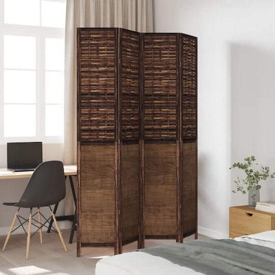 vidaXL Декоративен Параван Дървен с 4 Панела 140x220см