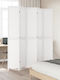 vidaXL Dekorativer Raumteiler Hölzernes mit 5 Paneelen 175x220cm