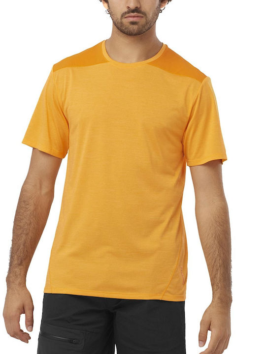 Salomon Herren Sport T-Shirt Kurzarm Orange