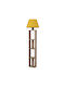 Megapap Giorno Floor Lamp H163.5xL45cm With Lamp Bulb Base E27 Yellow
