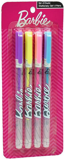 Στυλό Barbie 4 Τμχ 349-79009 Gim