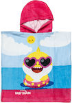 Sea poncho Baby Shark 50x100cm