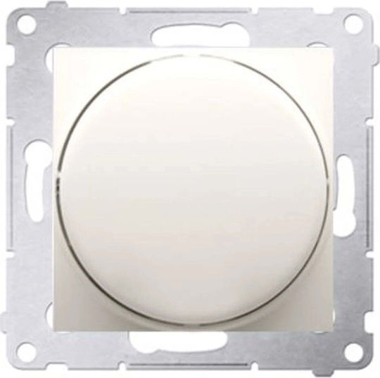 Kontakt-Simon Recessed Dimmer Switch without Frame LED Rotary in Gold Colour