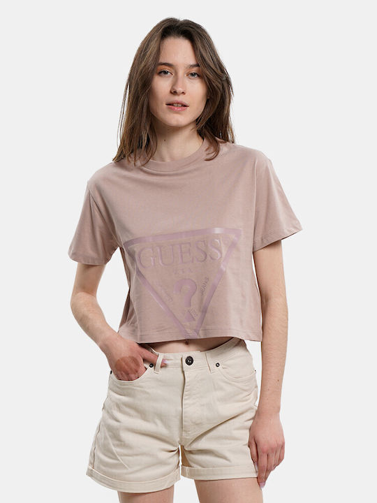 Guess Adele Crop Women's T-shirt V2yi06k8hm0-g4...