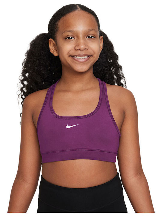 Nike Swoosh Παιδικό Μπουστάκι Dri-Fit Λευκό