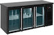 Bambas Frost Английски превод: Stainless Steel Refrigerator Counter with 3 Doors and Cooling Machine L170xW60xH85см