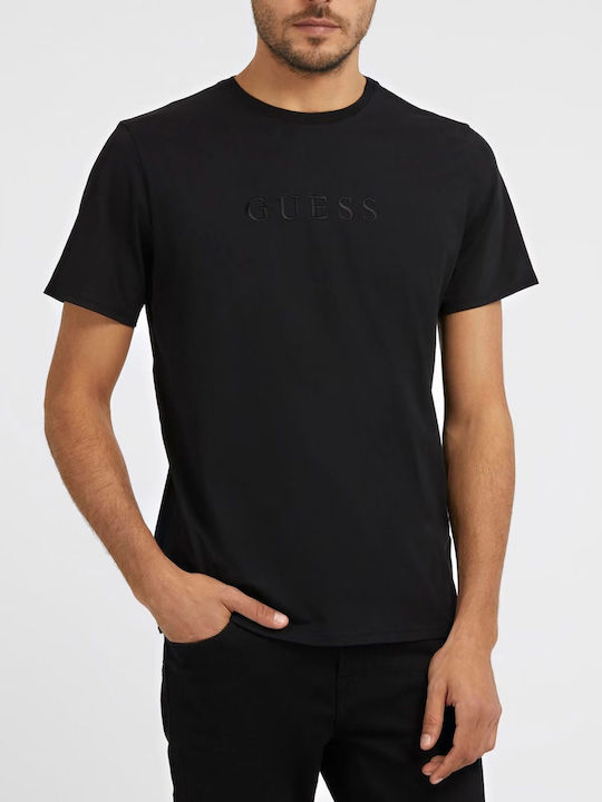 Guess Ανδρικό T-shirt Κοντομάνικο Μαύρο